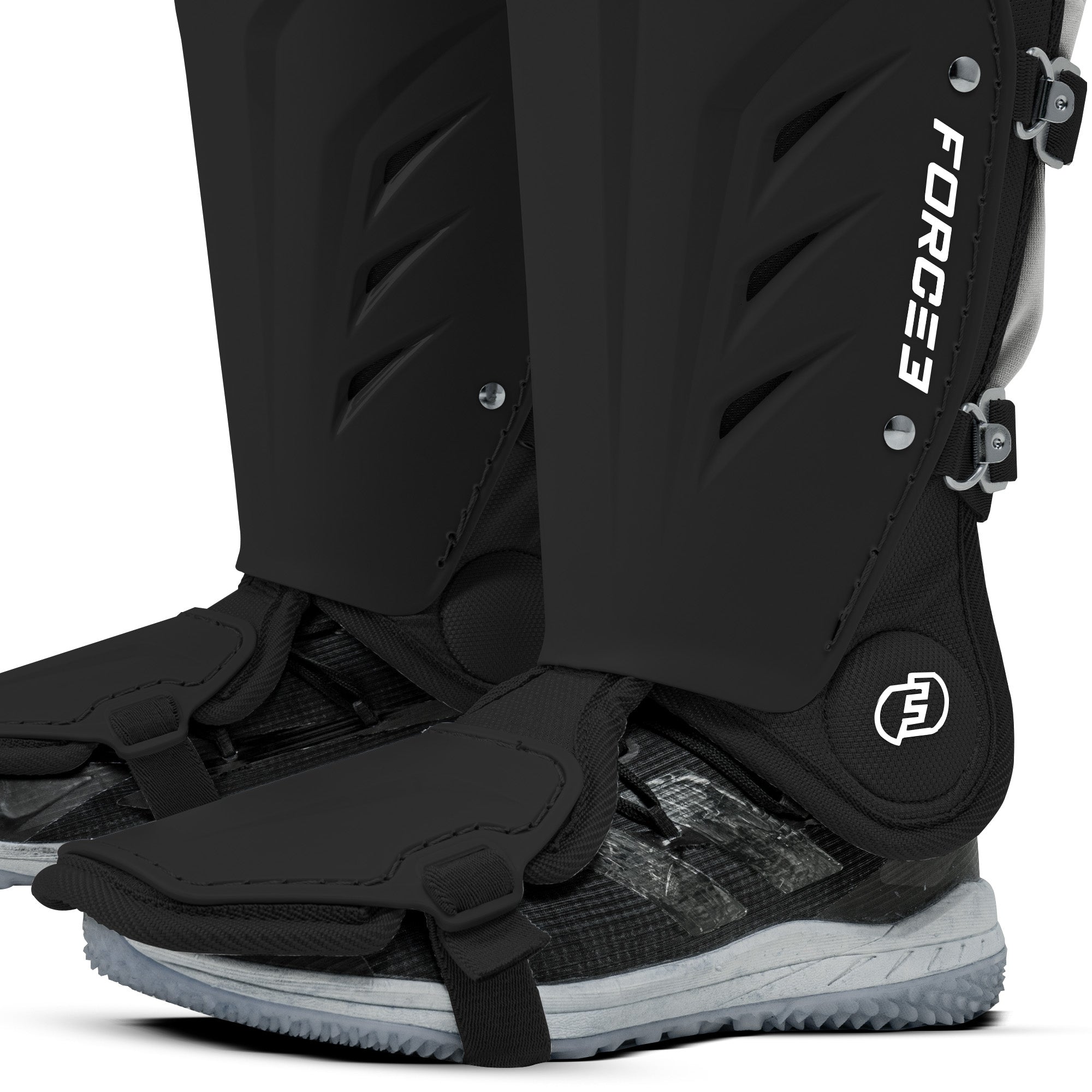 FORCE3 XS3® Pro Leg Guards - Intermediate Baseball & Softball Catcher's Gear for Youth & Adult Players - Perfect for Training, Games & Practice Sessions
