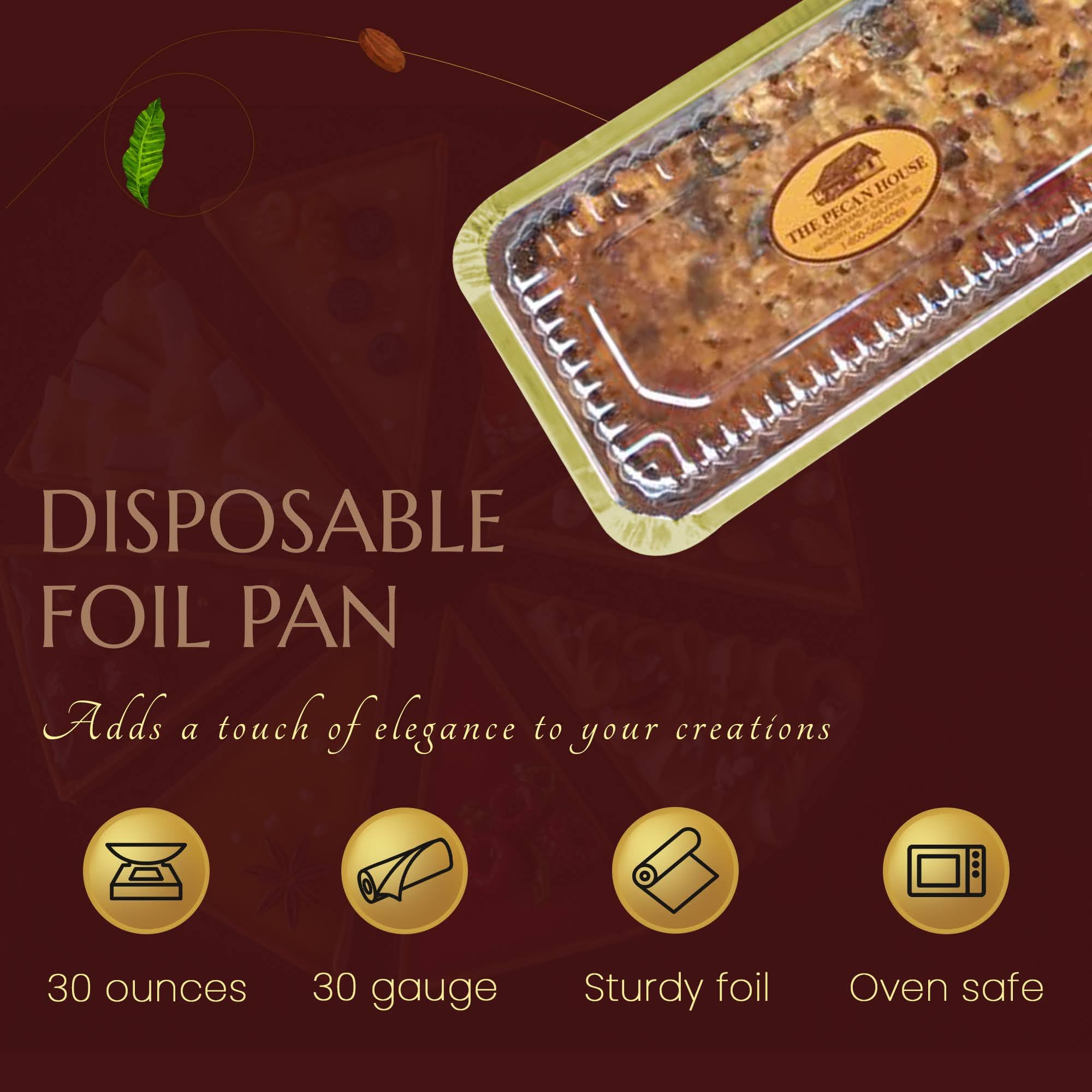 KitchenDance 2lb Disposable Aluminum Loaf Pans (1000 Pack, Gold) - Oven & Freezer Safe Foil Baking Pans for Bread, Cakes, Cobblers - Includes Secure Plastic Lids for Storage & Transport - Perfect for Home Baking, Meal Prep & Holiday Cooking