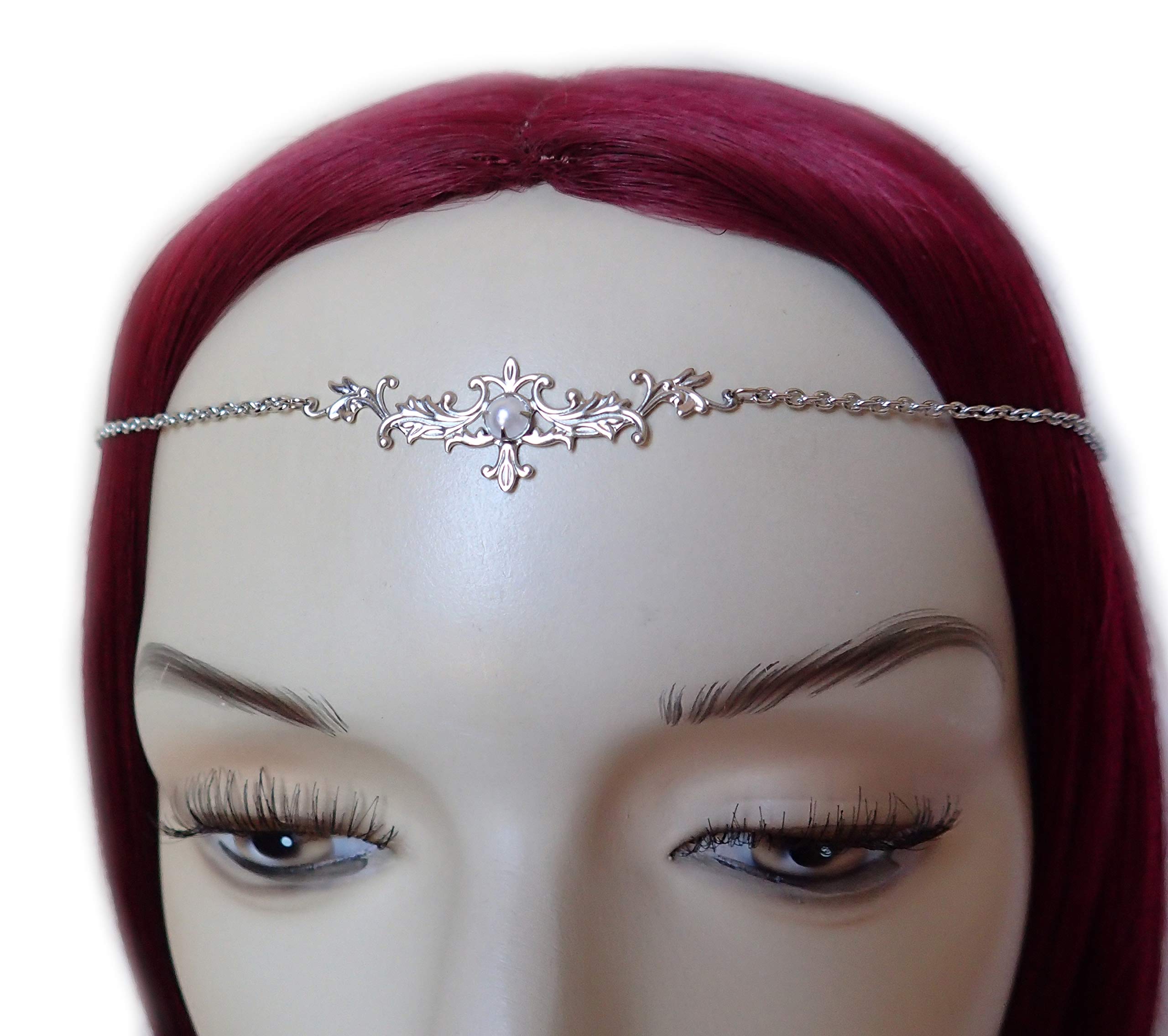 Gothic Elven Crown Tiara - Elegant Filigree Headpiece for Cosplay & Weddings