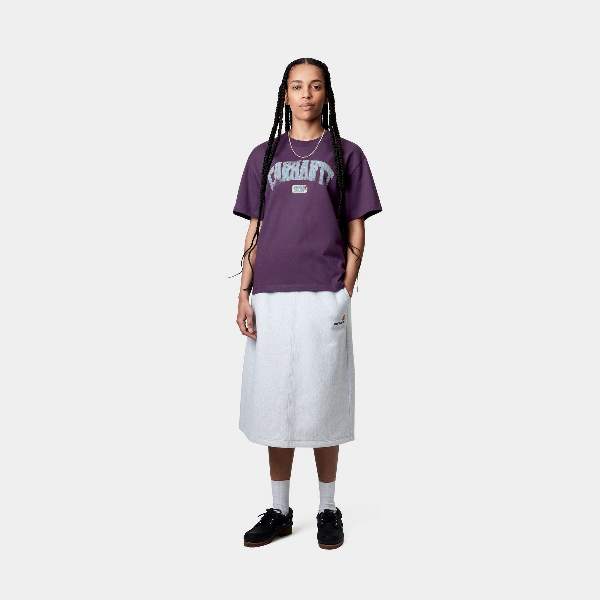 Women's Casual Huckleberry Print T-Shirt - Comfortable Cotton Tee for Lectures, Classes & Everyday Wear