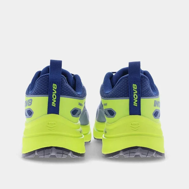 INOV8 Men's TrailFly Max Wide Trail Running Shoes - Blue/Lime/Black - Lightweight & Durable for Hiking, Trail Running & Outdoor Adventures