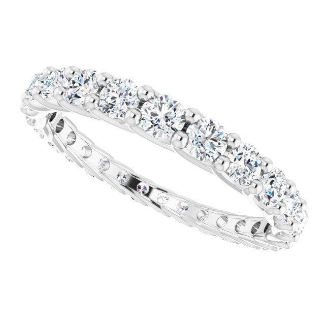 1.35 Carat Round Diamond Eternity Band Graduating Diamond Ring - Elegant Wedding Band for Women, Perfect for Anniversaries & Special Occasions