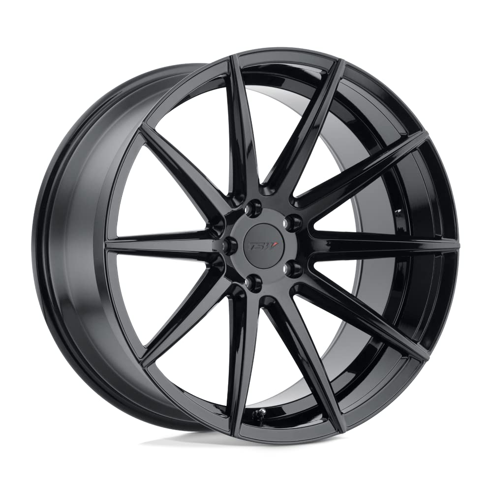 TSW Clypse Gloss Black 18x8.5 Inch Alloy Wheel - 5x114.3mm Bolt Pattern, +20mm Offset - Perfect for Honda Civic, Toyota Camry & Nissan Altima - Enhances Performance & Style for Street & Track Use