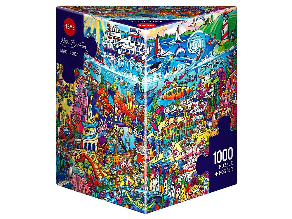 Heye 1000 Piece Triangle Jigsaw Puzzle - Magic Sea Ocean Theme, Challenging Puzzle for Adults & Teens - Perfect for Family Game Night, Relaxation & Home Decor