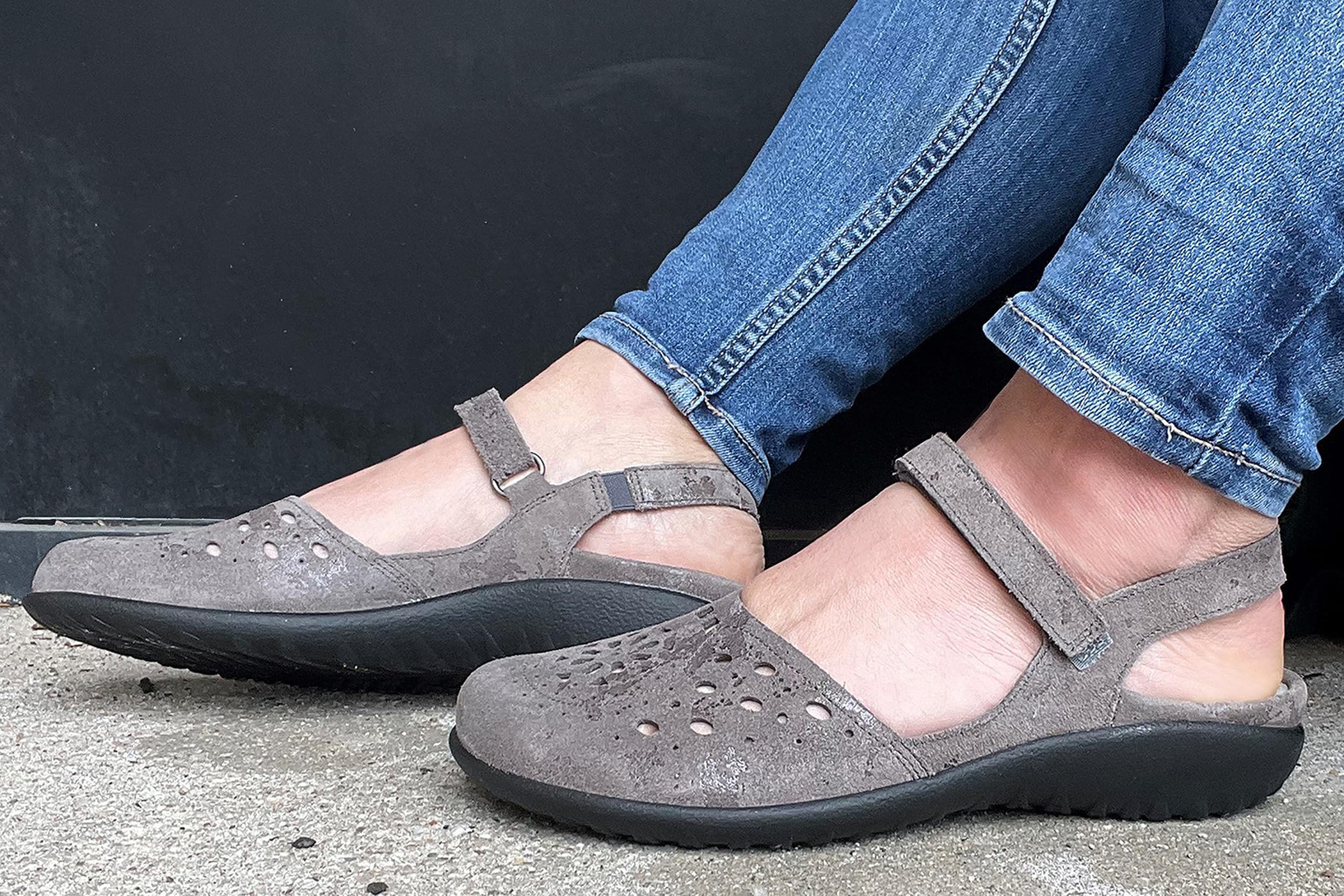 NAOT Women's Arataki Closed Toe Slingback Sandals with Cork Footbed - Arch Support & Slip-Resistant Comfort - Lightweight Travel Shoes for Walking, Work & Casual Wear - Removable Insole for Custom Fit