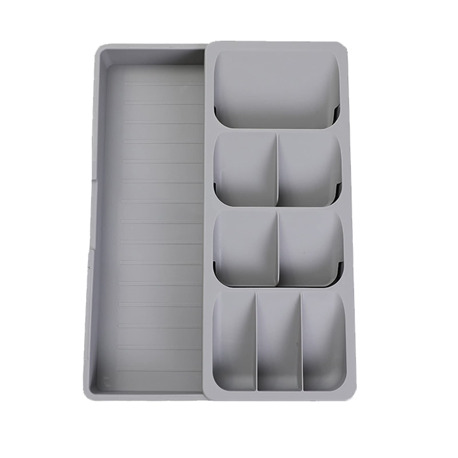 YDYBY Plastic Cutlery Tray Organizer - Kitchen Drawer Storage for Knives, Spoons, Forks & Silverware | Space-Saving Tableware Organizer for Home & Restaurant Use