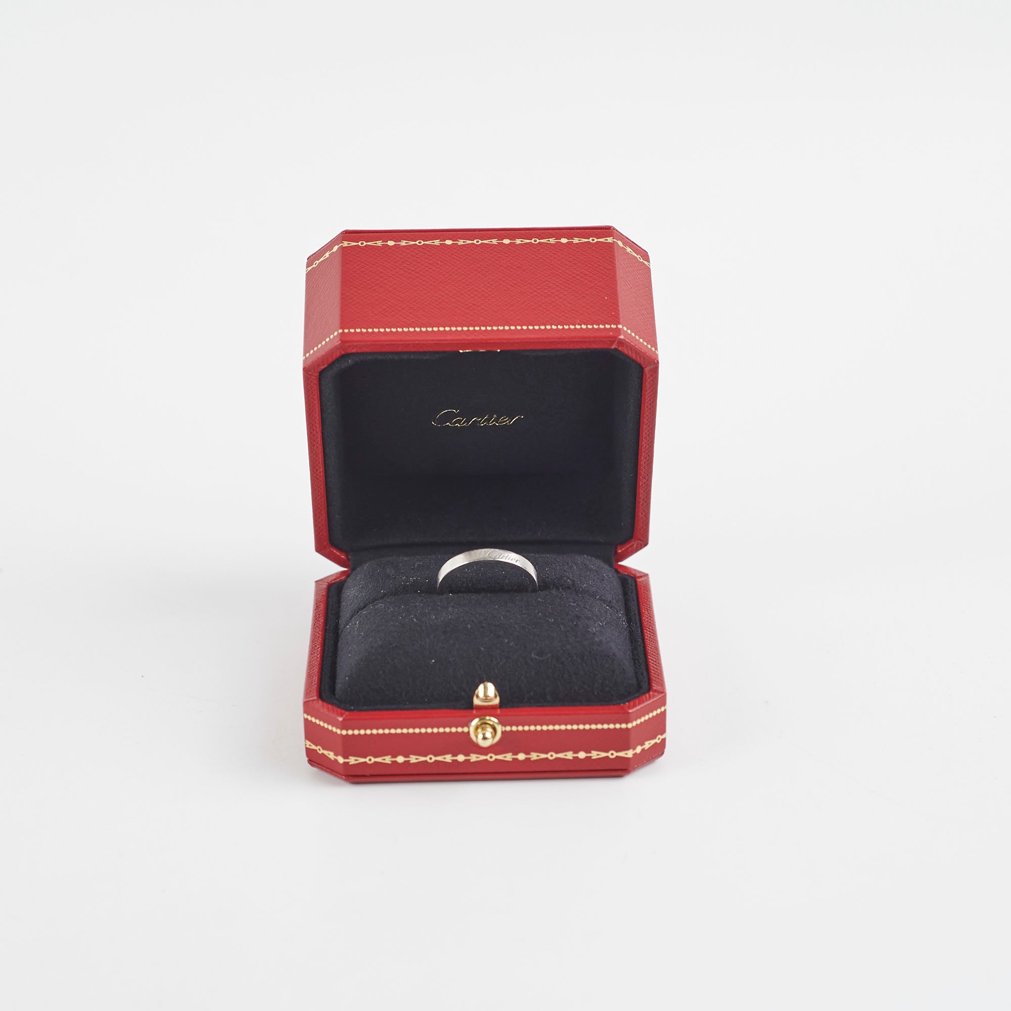 Cartier Platinum Wedding Band Ring for Men - Size 58 (US 8) - Luxury Wedding Jewelry for Grooms & Brides - Perfect for Engagements, Anniversaries & Special Occasions