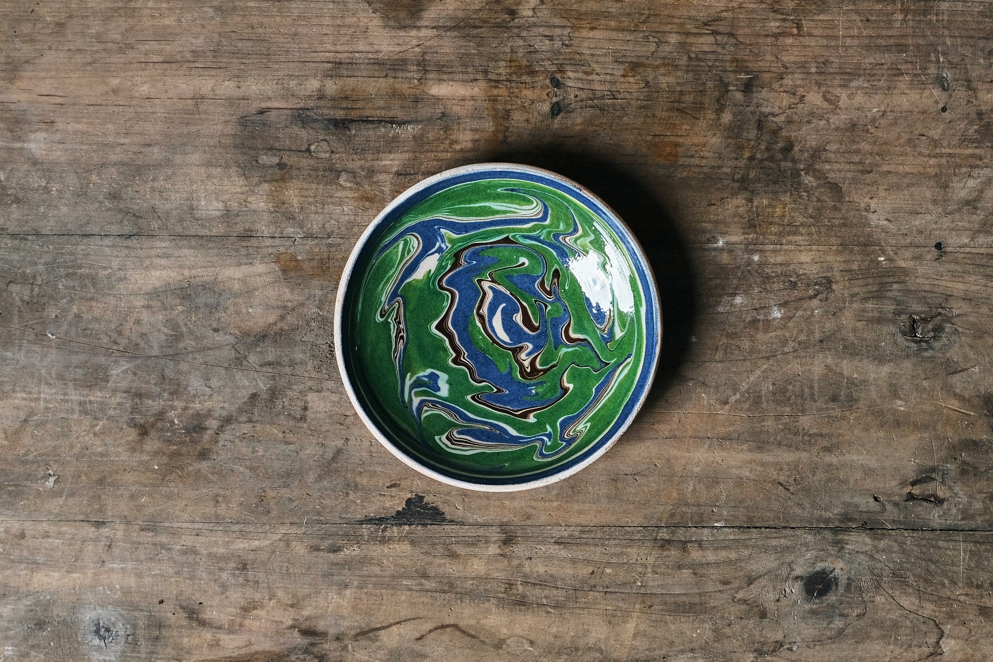 Handmade Ceramic Dipping Bowl Set - Green & Blue - Perfect for Guacamole, Hummus, and Sauces - Elegant Appetizer Serving Dish for Parties & Gatherings