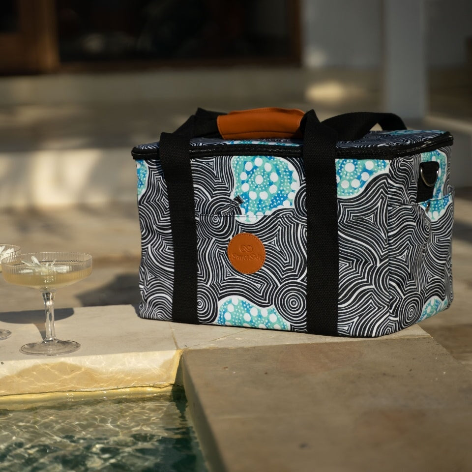 Premium Saltwater Cooler & Quick-Dry Towel Set - Beach, Pool & Outdoor Essentials for Summer Fun