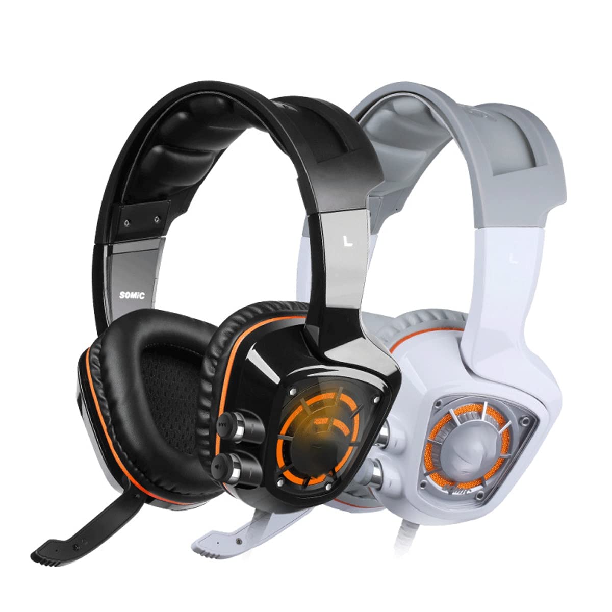 Premium Feilx USB PS4 Gaming Headset - 7.1 Surround Sound Wired Headphones with Noise Cancelling Mic & RGB Lighting for PC, Laptop, PlayStation - Perfect for Competitive Gaming & Streaming (Color: Black)