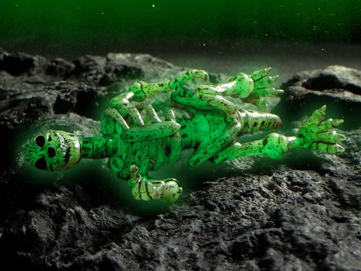 Glow in The Dark Godzilla Skeleton Action Figure - Collectible Movie Monster Toy for Display, Halloween Decor & Gift for Fans