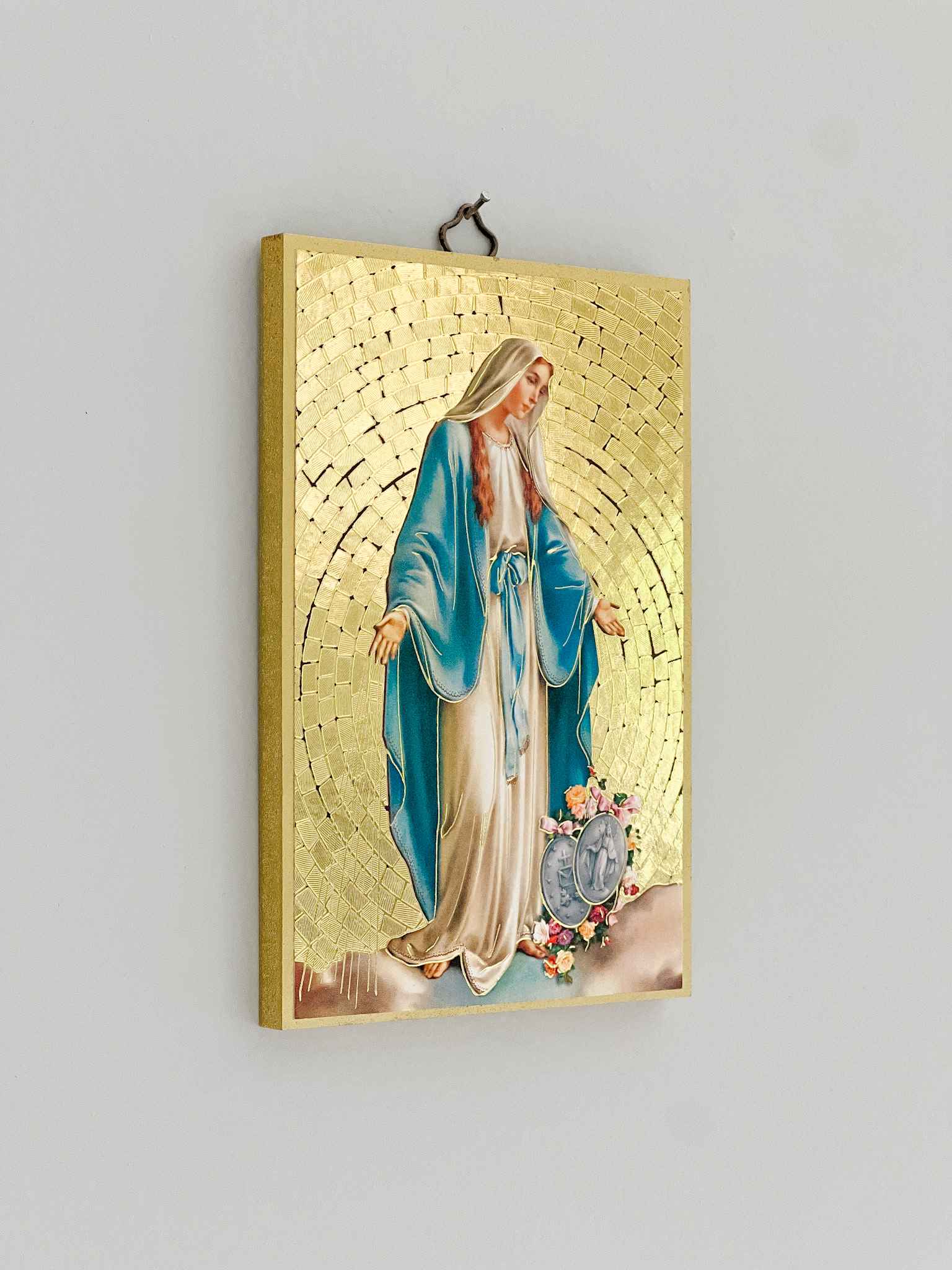 Our Lady of Grace Plaque - Elegant Religious Wall Decor for Home, Church & Prayer Spaces | Perfect for Devotion & Spiritual Inspiration