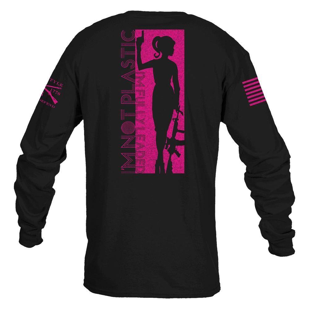 Women's Black Fully Leaded Long Sleeve Shirt - Comfortable & Stylish for Work, Casual Wear & Outdoor Activities