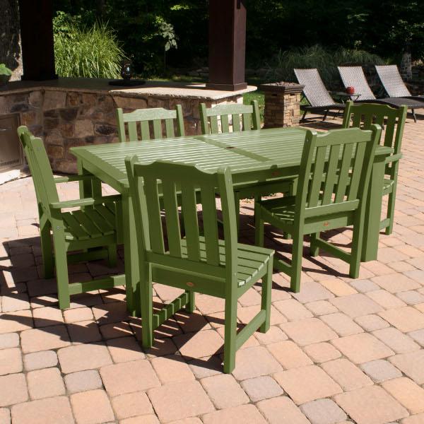 Lehigh 7-Piece Rectangular Outdoor Dining Set - Patio Furniture for Garden, Backyard, Poolside & BBQ Gatherings