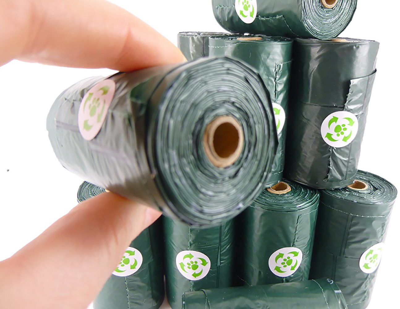 Ecohound Oceanex 240 Small Dog Waste Bags With Tie Handles - 16 Rolls of 15 Biodegradable Poop Bags for Dogs - Perfect for Walks, Parks & Travel