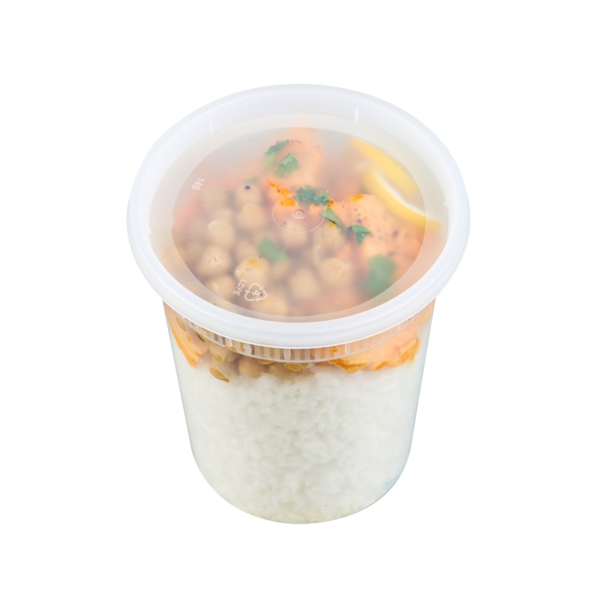 32 oz Round Clear PP Microwave-Safe Soup Containers with Lids (25-Pack) – 4.5
