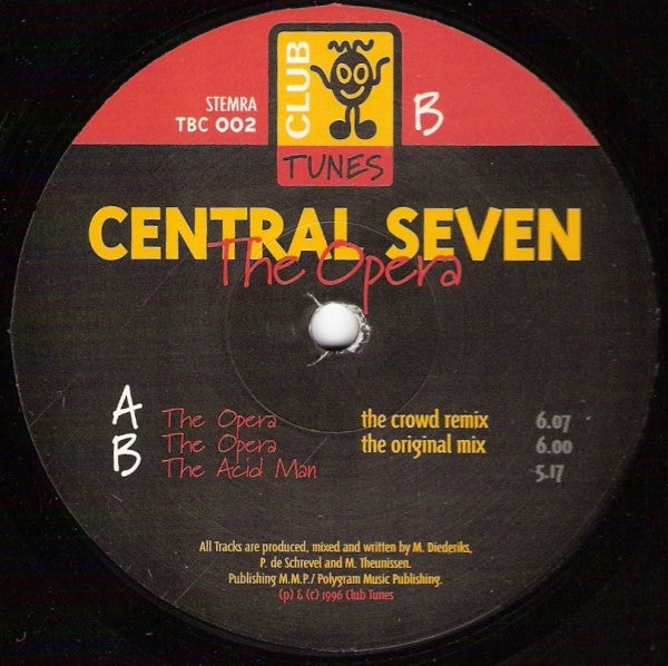 Central Seven The Opera 12 TBC002 Club Tunes - Premium DJ Headphones for Nightclubs, Music Production & Live Performances