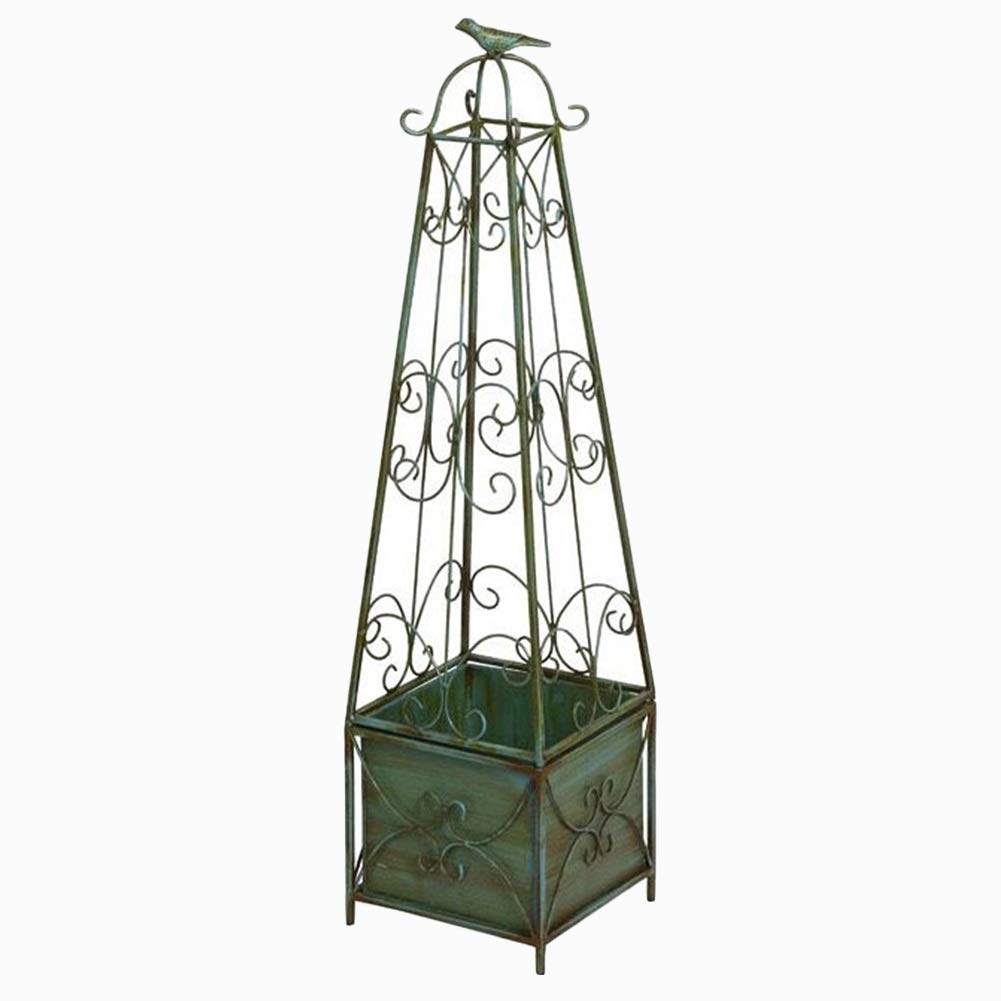 LIQICAI Iron Flower Stand - 80cm Plant Holder for Climbing Vines, Garden Patio Decor, Indoor Outdoor Use (4 Sizes Available) - Perfect for Balcony, Living Room, and Garden Decoration
