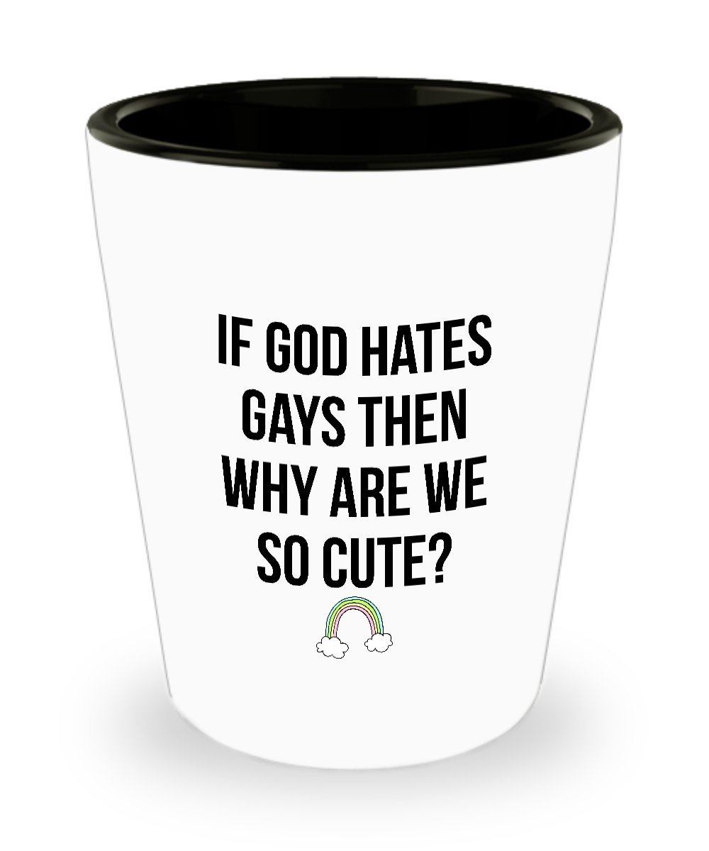 LGBTQ+ Pride Couple Shot Glass Set - Wedding & Anniversary Gift for Gay, Lesbian, and Same-Sex Couples - Perfect for Bachelorette Parties, Pride Celebrations, and LGBTQ+ Events