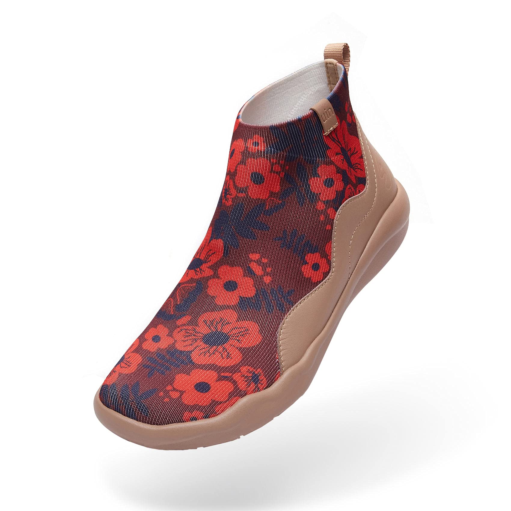 UIN Women's High Top Knit Walking Shoes - Lightweight Comfortable Fashion Sneakers for Casual Wear & Travel | Perfect for Walking, Running Errands & Everyday Outfits