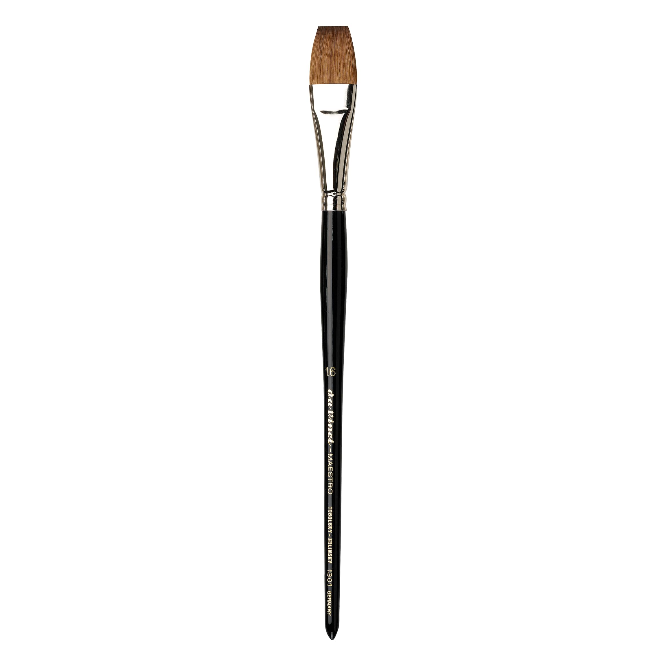 Premium da Vinci Watercolor Series 1301 Maestro Paint Brush - Flat Kolinsky Red Sable Size 16 (1301-16) for Professional Artists & Fine Art Painting - Perfect for Watercolor, Gouache & Acrylic Techniques