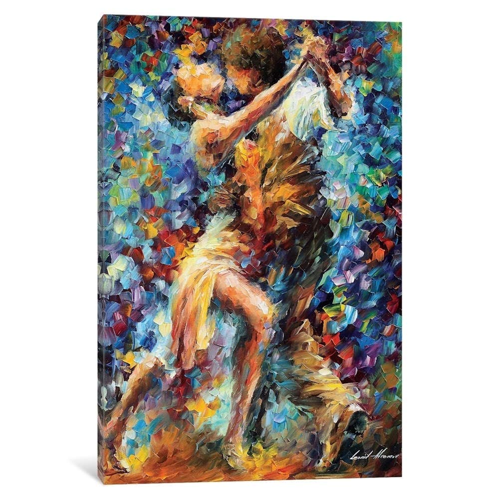 BOHU ARTS Internal Struggle of Lust by Leonid Afremov - Framed Canvas Wall Art Print for Home & Office Decor - Ready to Hang - Perfect for Bedroom, Living Room, or Office Wall Decoration