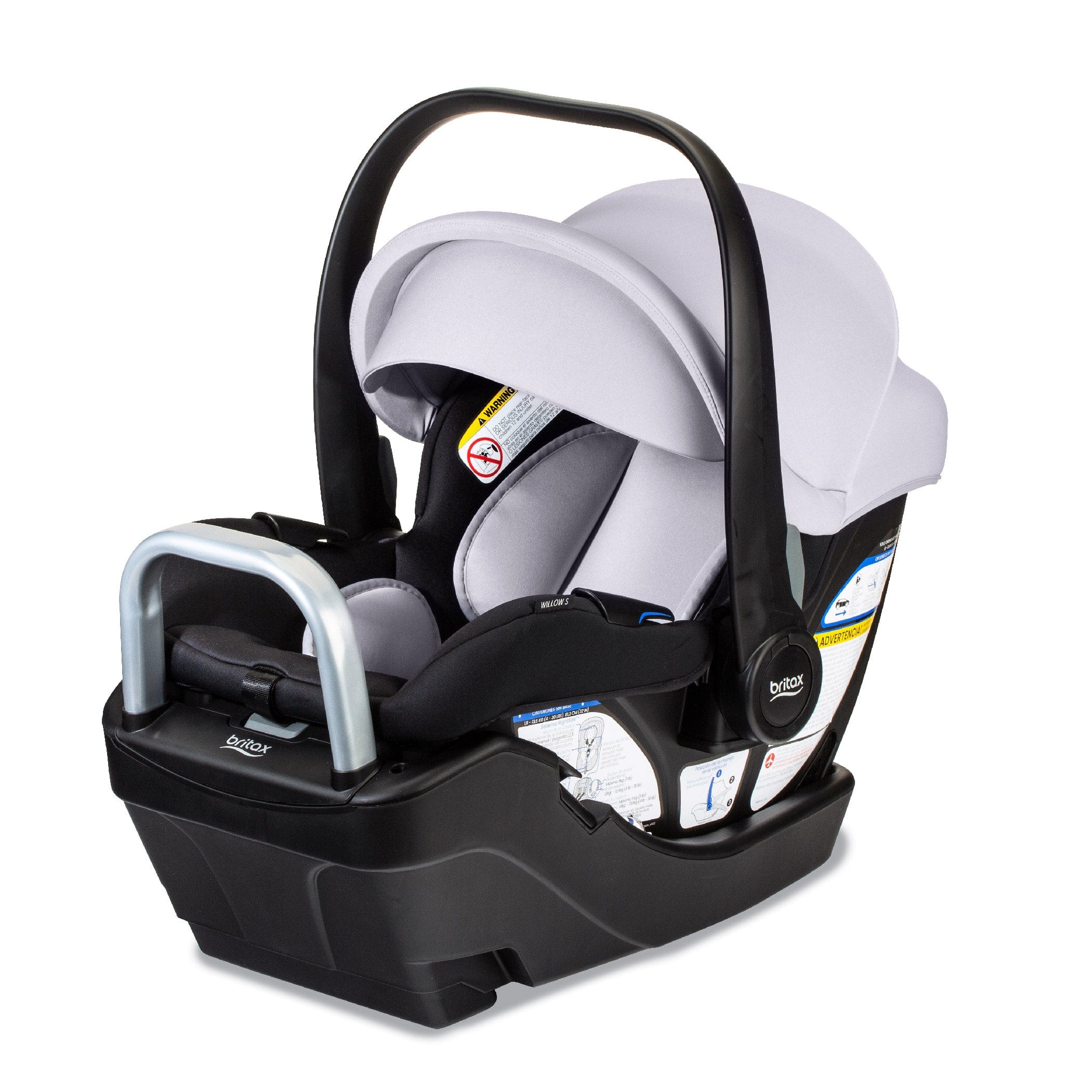 Britax Willow S Infant Car Seat with Alpine Base - Lightweight & Safe Baby Carrier for Newborns 0-35 lbs - Perfect for Travel, Shopping & Daily Commutes