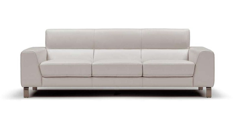 Nicolette Simon Genuine Leather Sectional Sofa - Italian Made Luxury Living Room Furniture for Modern Home & Office Decor