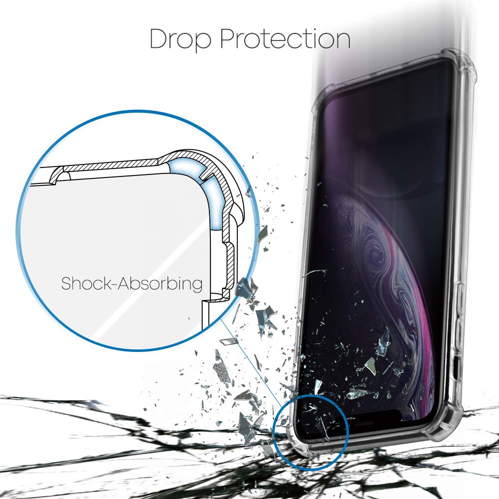Premium Crystal Clear iPhone XR Case - Shockproof Slim Hybrid Protective Cover with Reinforced Corners for Apple iPhone XR (2018) | IPXR-SPC | Perfect for Everyday Use, Travel & Outdoor Activities