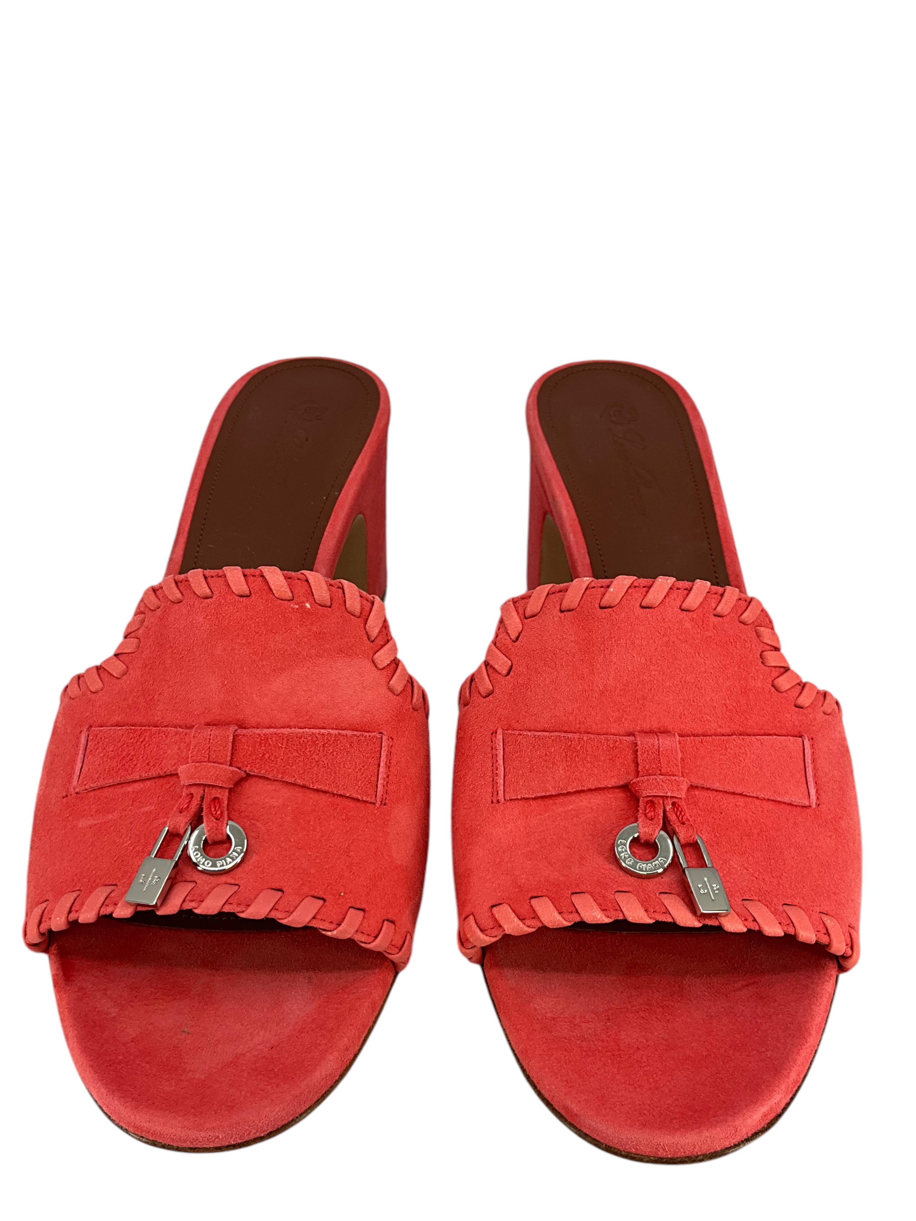 Loro Piana My Charms Suede Slide Mules Women's Size 7.5 | Comfortable House Slippers for Relaxing at Home & Lounging