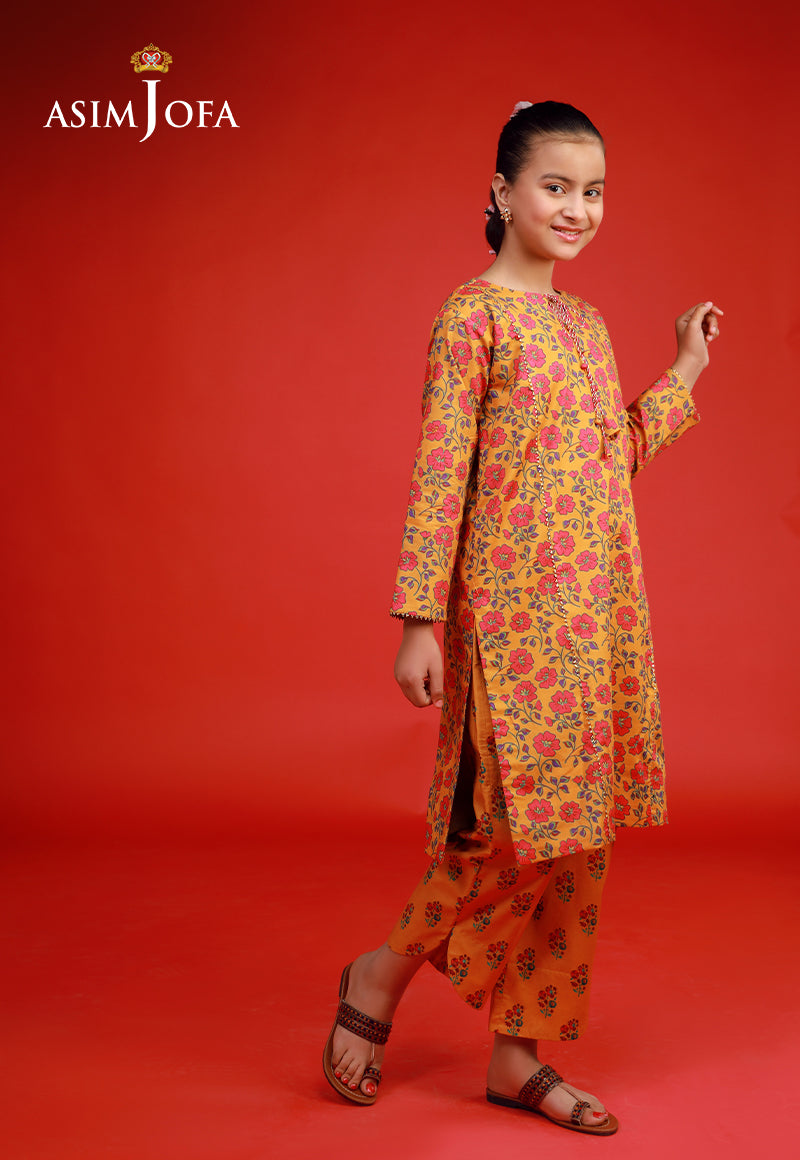 Asim Jofa Cambric Orange Stitched Suit for Men - Premium Formal Wear for Weddings, Business Meetings & Special Occasions