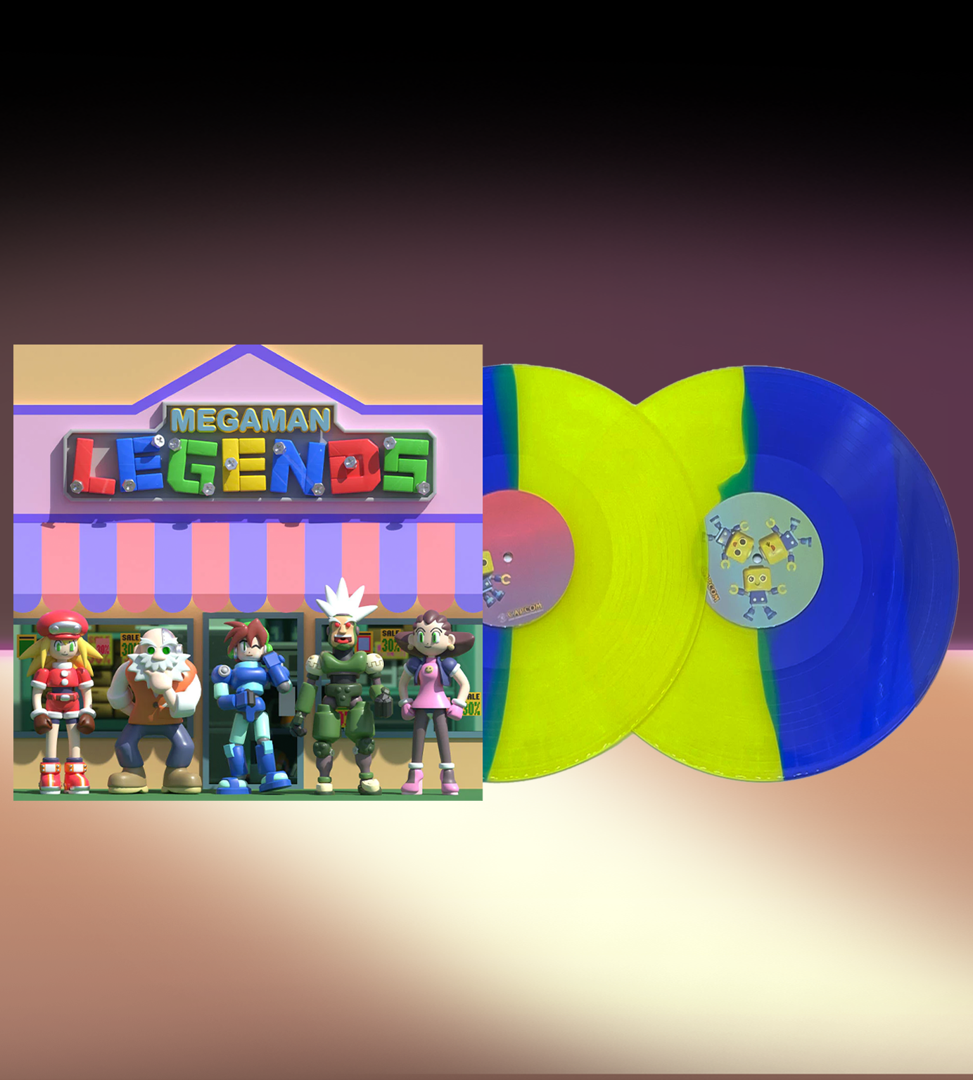 Mega Man Legends 2LP Vinyl Soundtrack - Exclusive Limited Edition Variant - Perfect for Gaming Enthusiasts & Vinyl Collectors - Ideal for Home Decor, Gaming Room Display & Music Lovers Gift