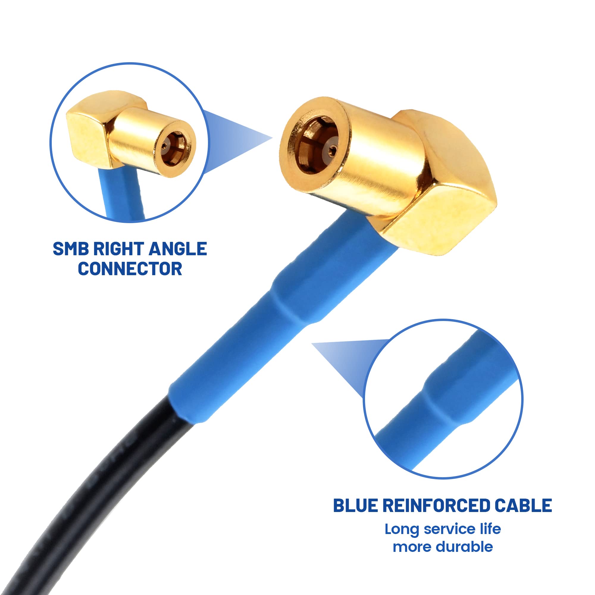 Anina 4 Ft Sirius XM Satellite Radio Antenna - Magnetic Base Compatible with XM Sirius Receivers (Lynx Edge, MiRGE, XMp3, Inno, AirWare, XMp3i, Xpress, Onyx, XR9) - GPS & Home/Car Use for Clear Signal Reception