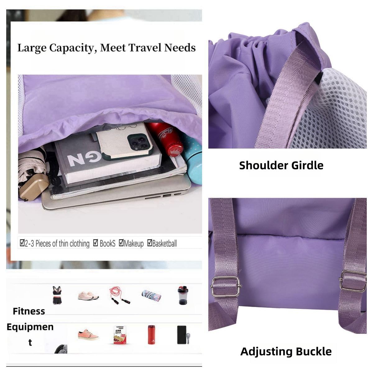 Waterproof Large Capacity Dry-Wet Separation Sports Backpack for Travel, Gym & Outdoor Activities - Perfect for Hiking, Camping & Workout Gear Storage