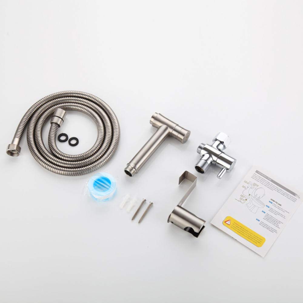 Portable Handheld Sprayer Kit - 304 Stainless Steel Toilet Spray Gun with Faucet Connector | Dual-Mode Travel Sprayer for Bathroom Cleaning, Baby Care & Pet Washing | Compact Shower-Free Design for Home & RV Use
