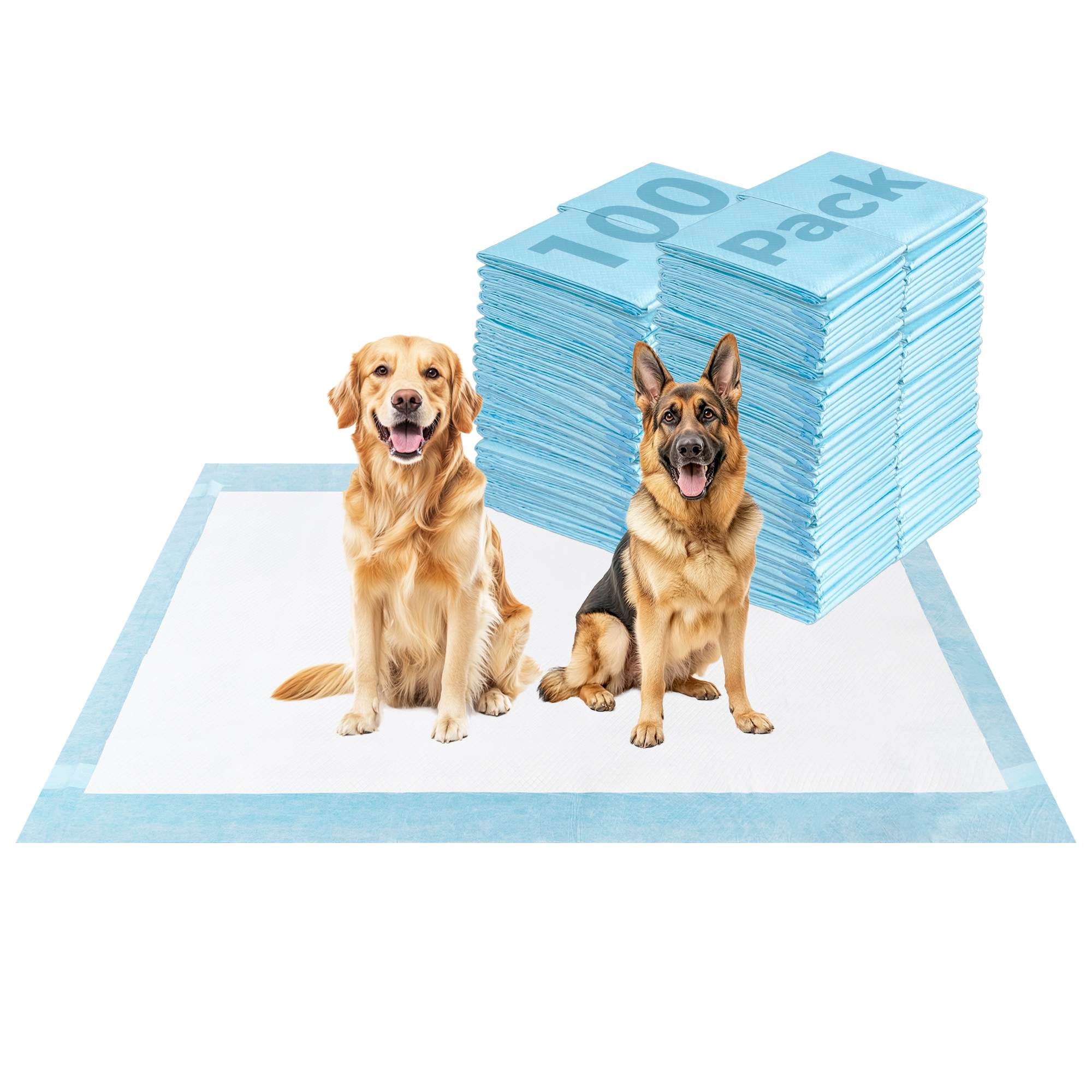 Extra Large Disposable Puppy Pads for Potty Training, Whelping & Housebreaking - Super Absorbent Dog Pee Pads for Puppies, Senior Dogs & Indoor Use (Perfect for Crate Training, Kennels & Pet Carriers)