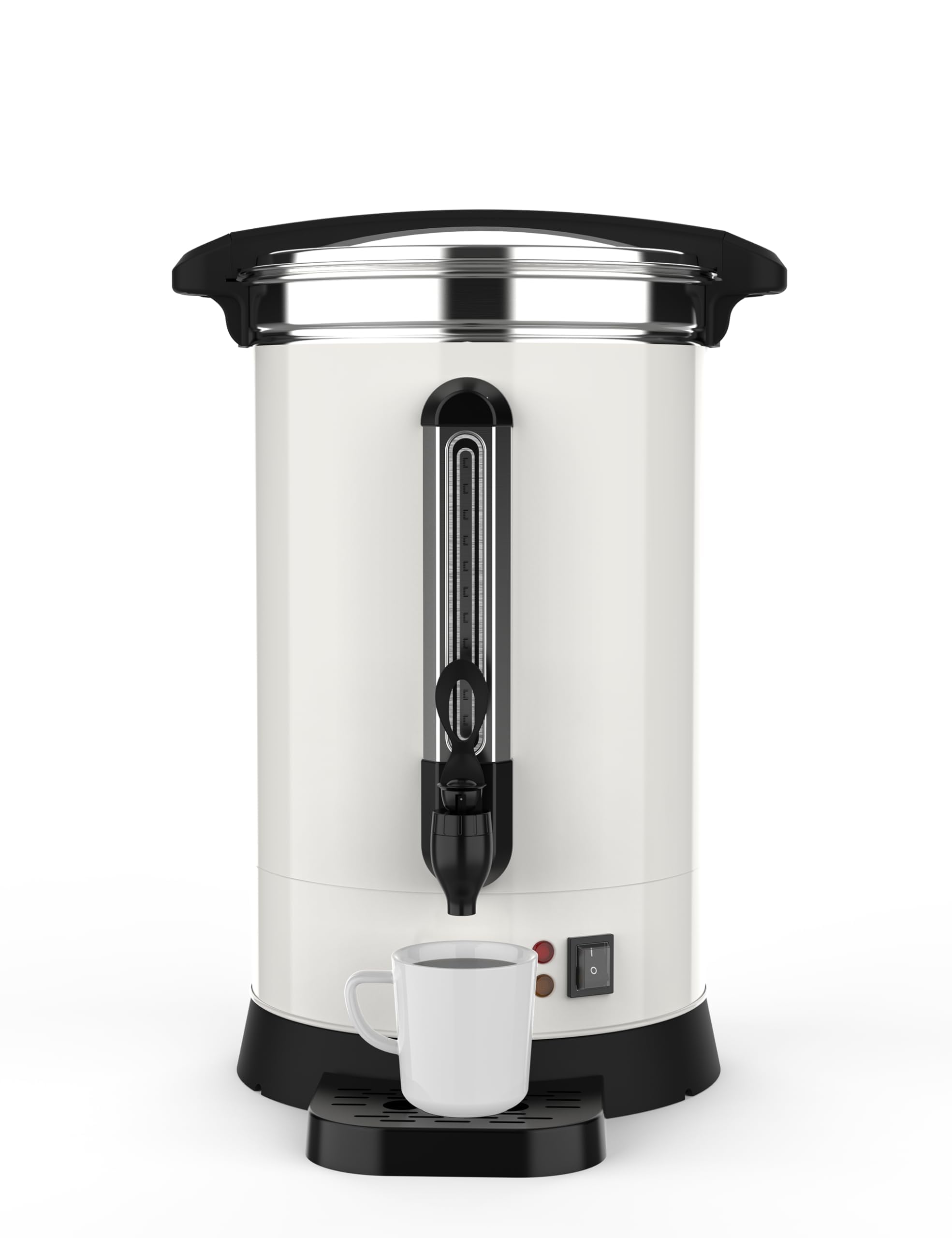 120 Cups (18L/4.8 Gallon) Commercial Coffee Maker - Stainless Steel Double Wall Insulated Coffee Urn - Large Capacity Hot Water Dispenser for Buffet Catering, Weddings, Meetings & Office Events - Perfect for Restaurants, Hotels & Catering Services
