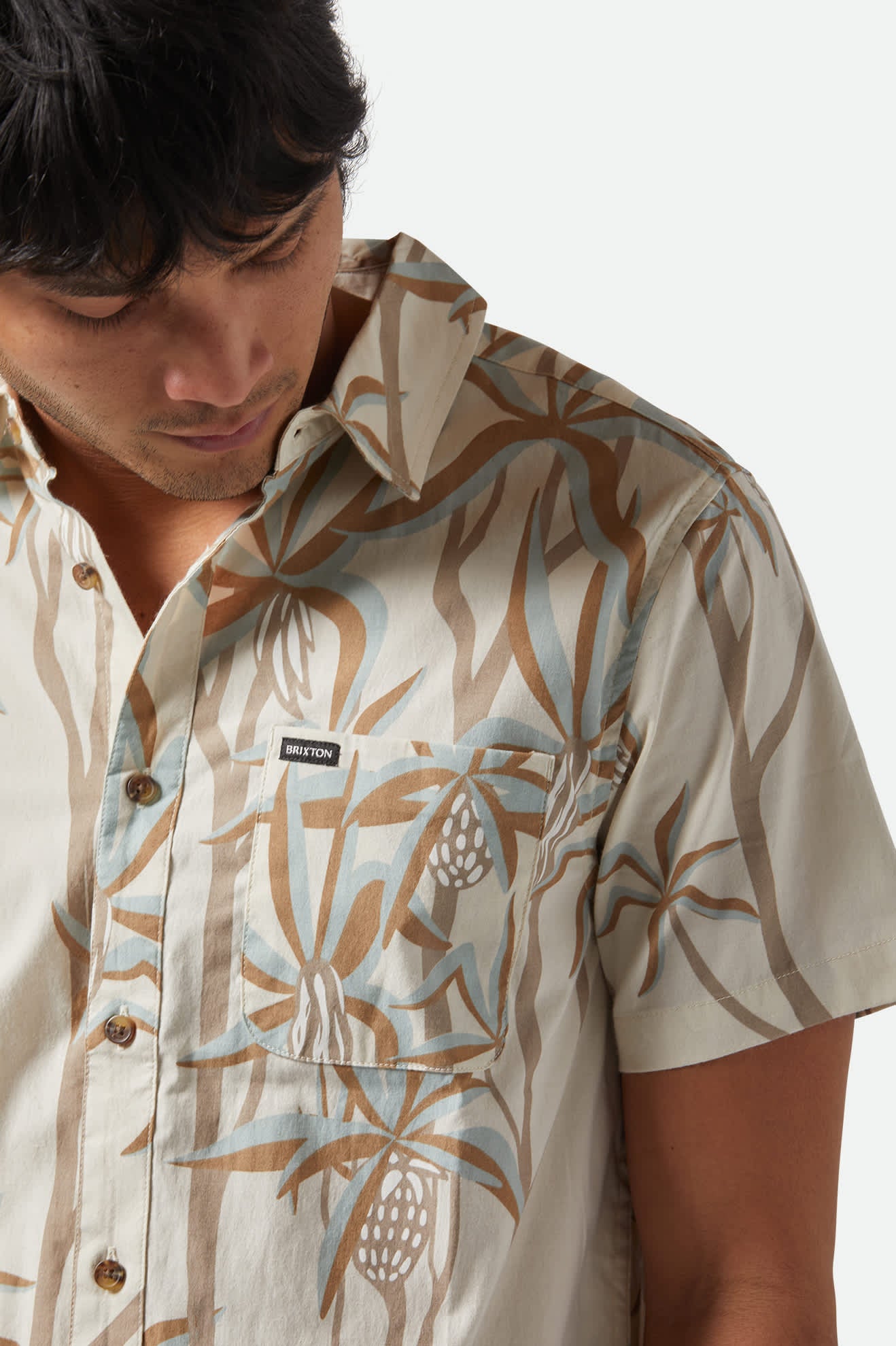 Charter Print Short Sleeve Shirt - Whitecap Scenic Trip Design | Casual Summer Wear for Men | Perfect for Beach Outings, Vacation Travel & Outdoor Adventures