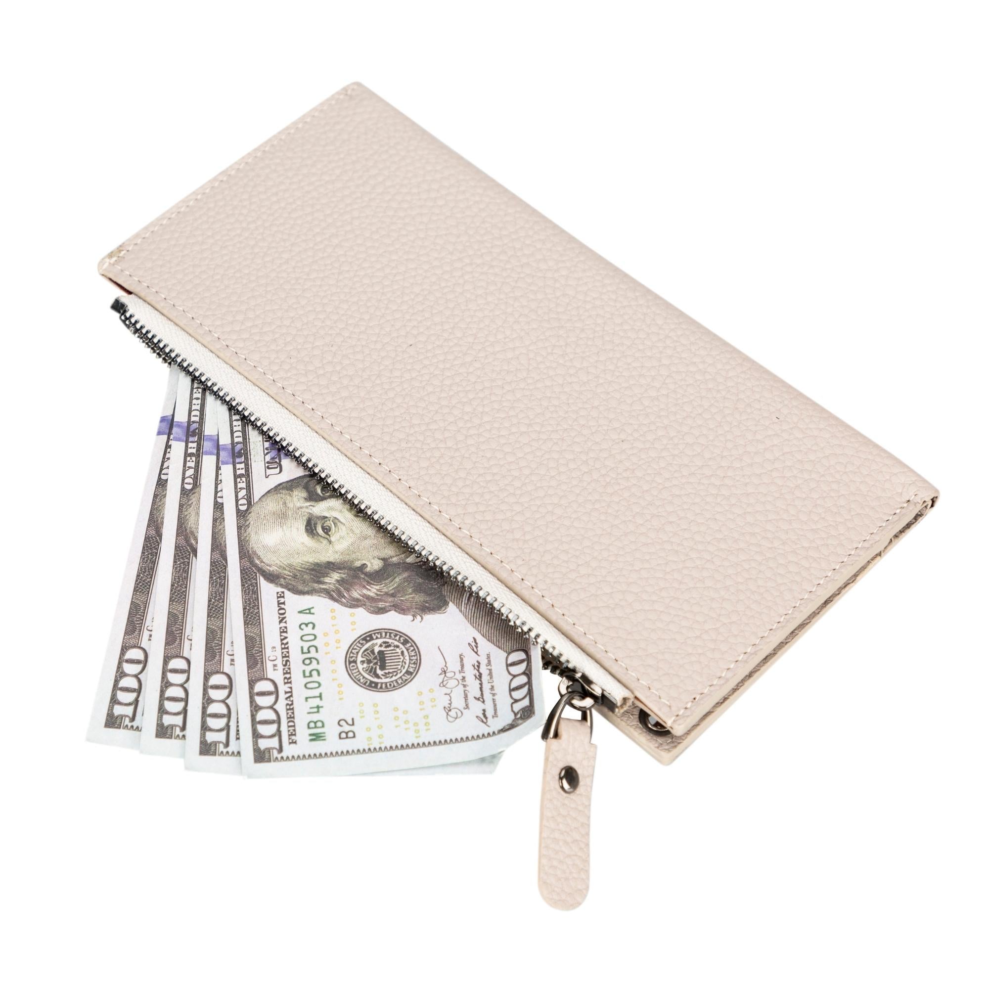Kaycee Genuine Leather Women's Phone Wallet with Crossbody Strap - RFID Blocking Card Holder & Wristlet for iPhone, Samsung - Perfect for Shopping, Travel & Everyday Use