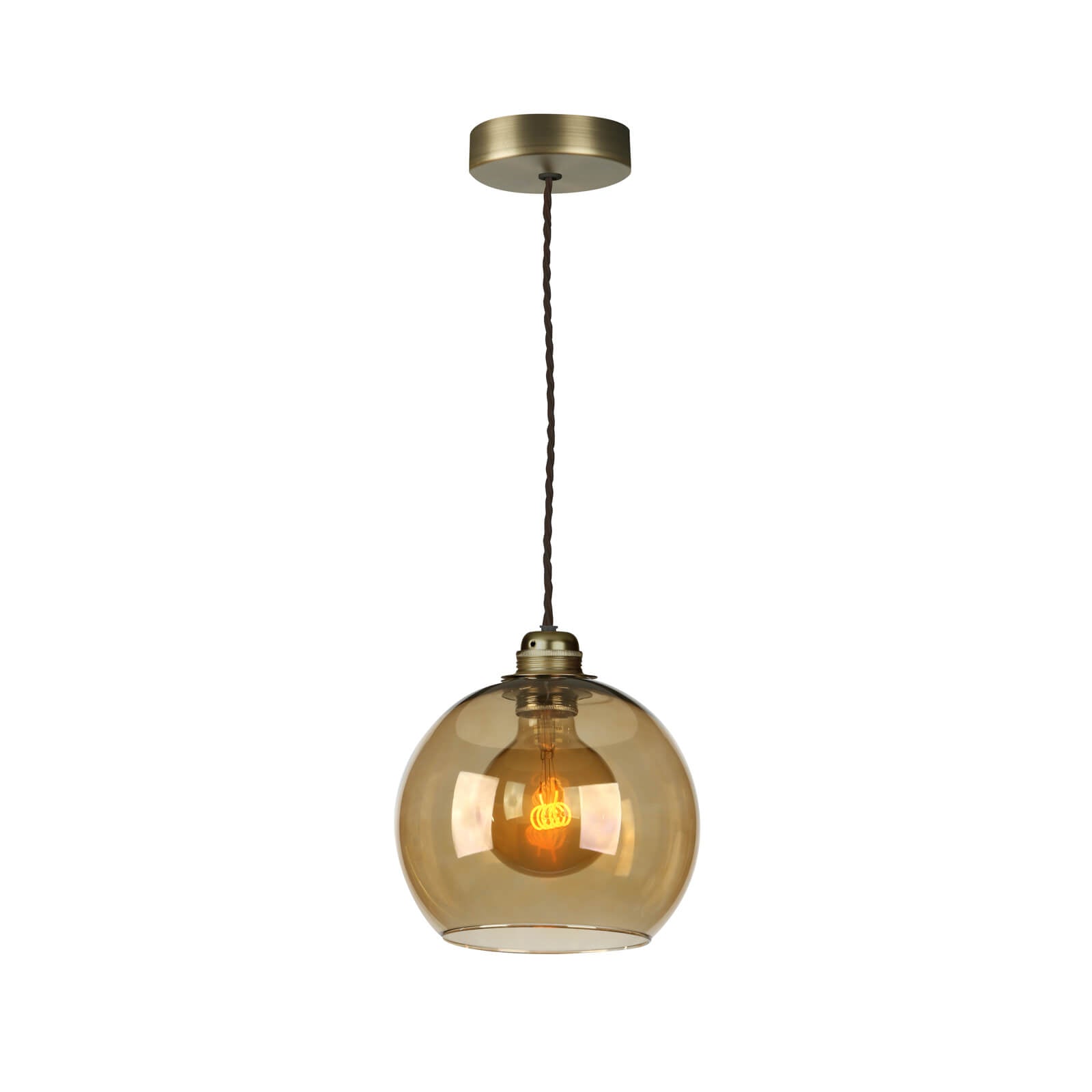 Apollo Single Pendant Light Fixture - Brushed Nickel, Oil Rubbed Bronze & Matte Black Finishes - Modern Ceiling Lighting for Dining Room, Bedroom or Entryway
