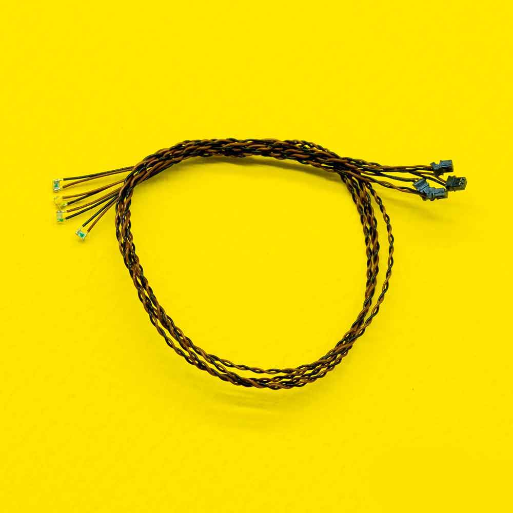 Micro Bit LED Strip Lights (White) 30cm/12in - 4 Pack Flexible USB Lights for DIY Projects, Home Decor, and PC Gaming Setup