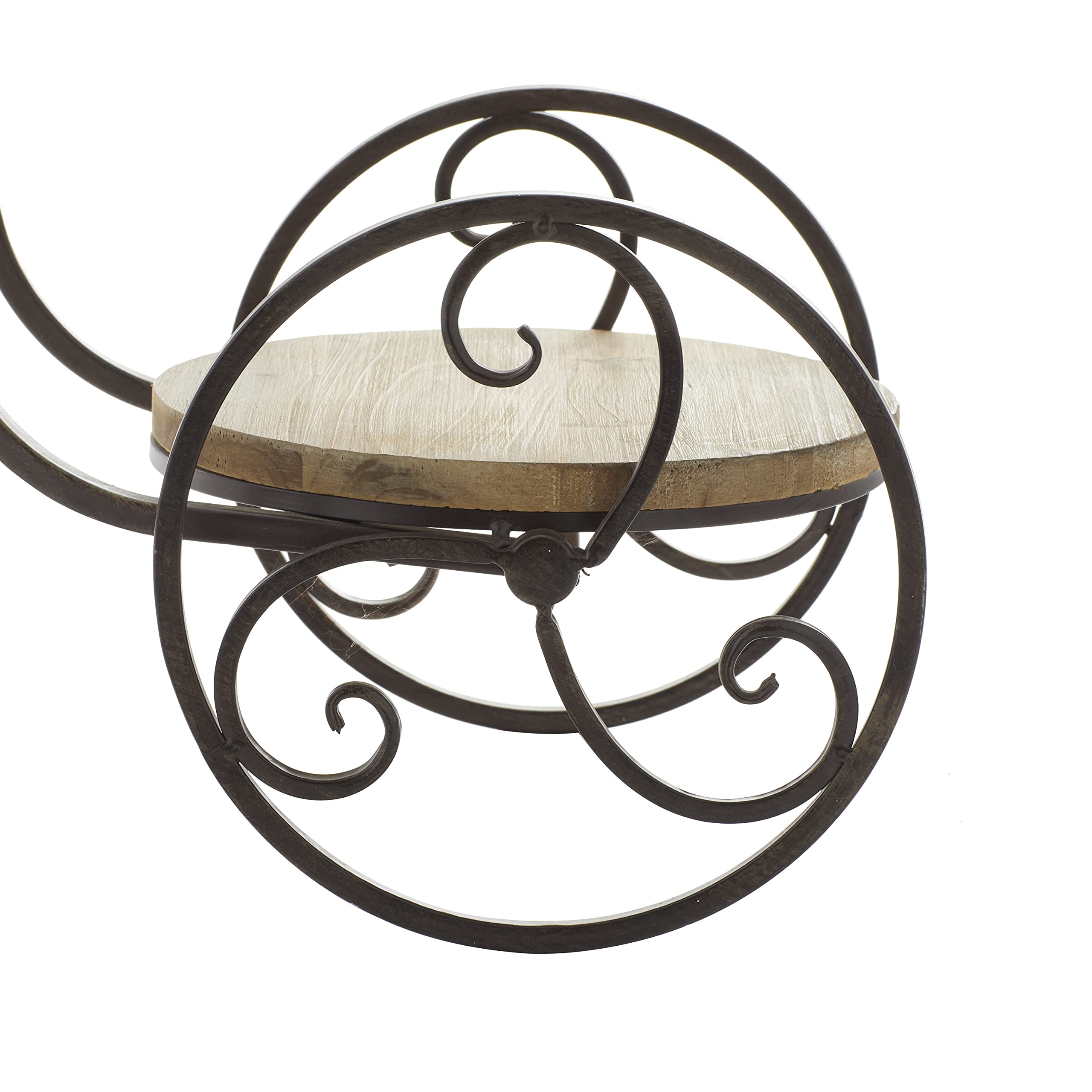 Deco 79 2-Tier Metal Bike Wall Shelf - Indoor Outdoor Plant Stand for Home & Garden Decor, 31