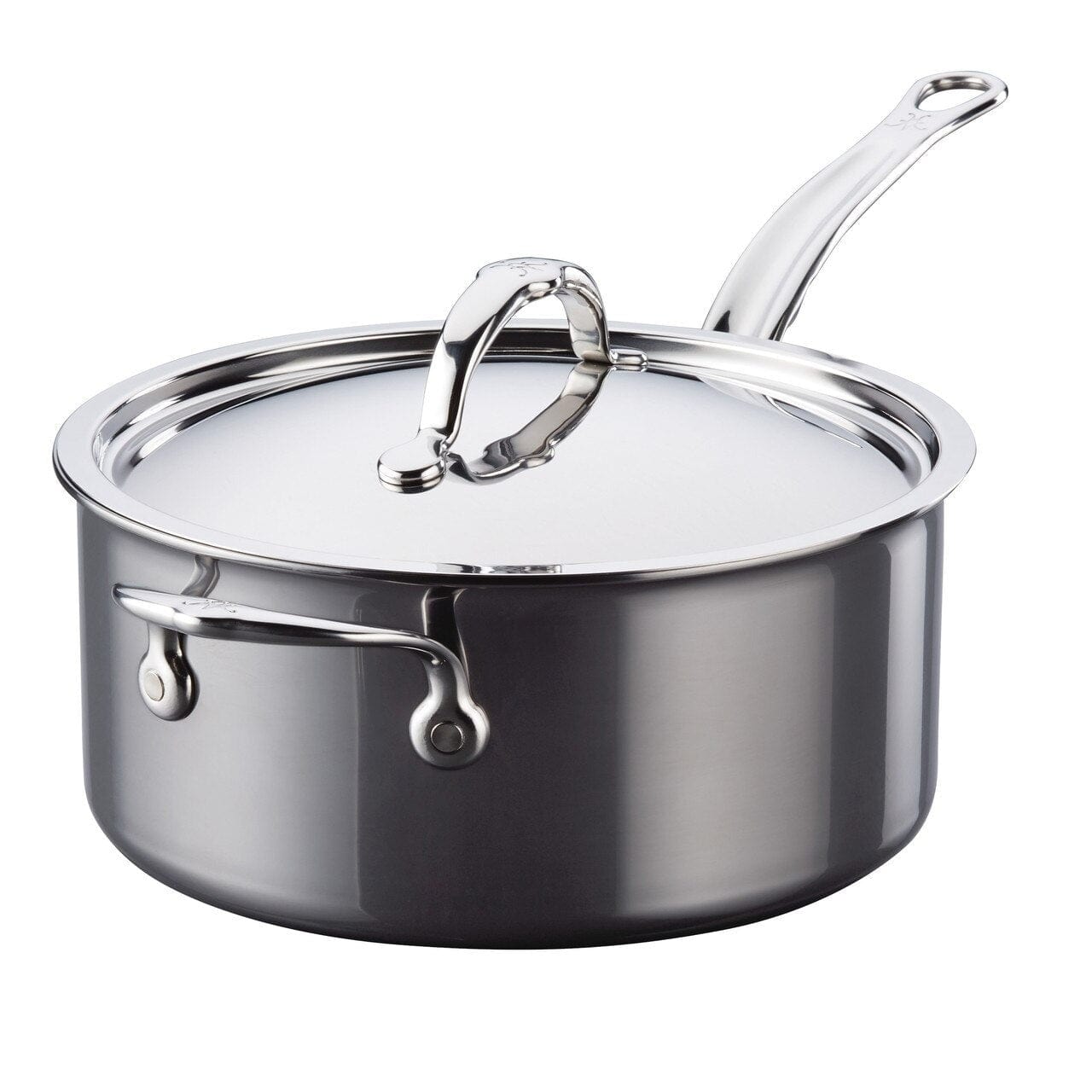 Hestan Nanobond Nonstick Covered Saucepan 1.5 Quart - Premium Cookware for Sauteing, Simmering & Sauce Making in Professional & Home Kitchens