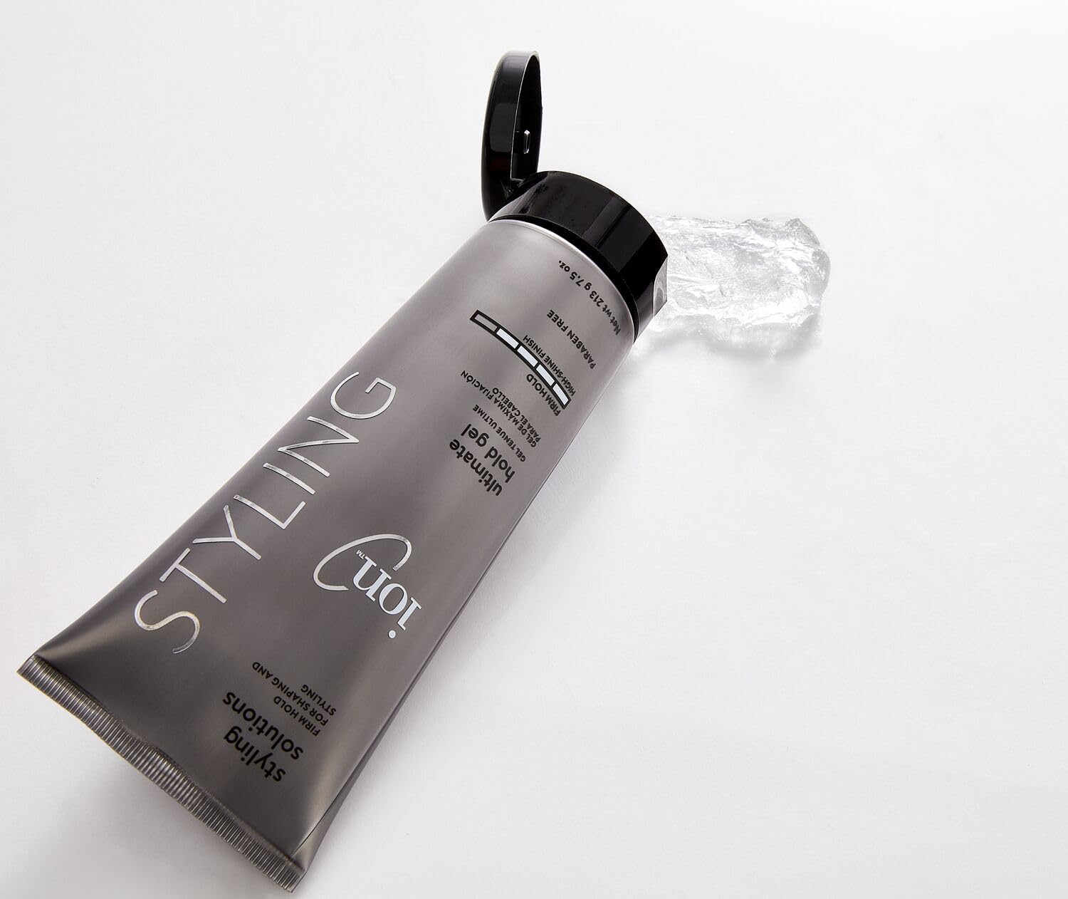 Ion Styling Solutions Ultimate Hold Hair Gel - Firm Hold, No Flaking, Paraben Free, 7.5 oz - Perfect for Curly Hair, Waves & Strong Hold Styling for Men & Women