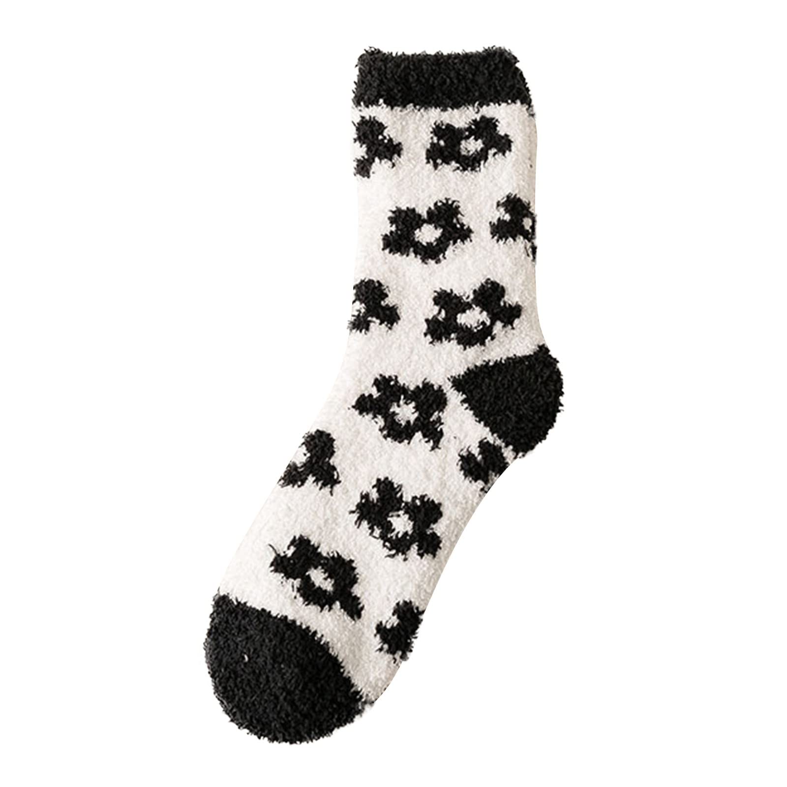 Women's Animal Print Cotton Casual Socks - Soft, Warm & Comfortable Winter Tube Socks for Women - Perfect for Daily Wear, Home, Office & Outdoor Activities