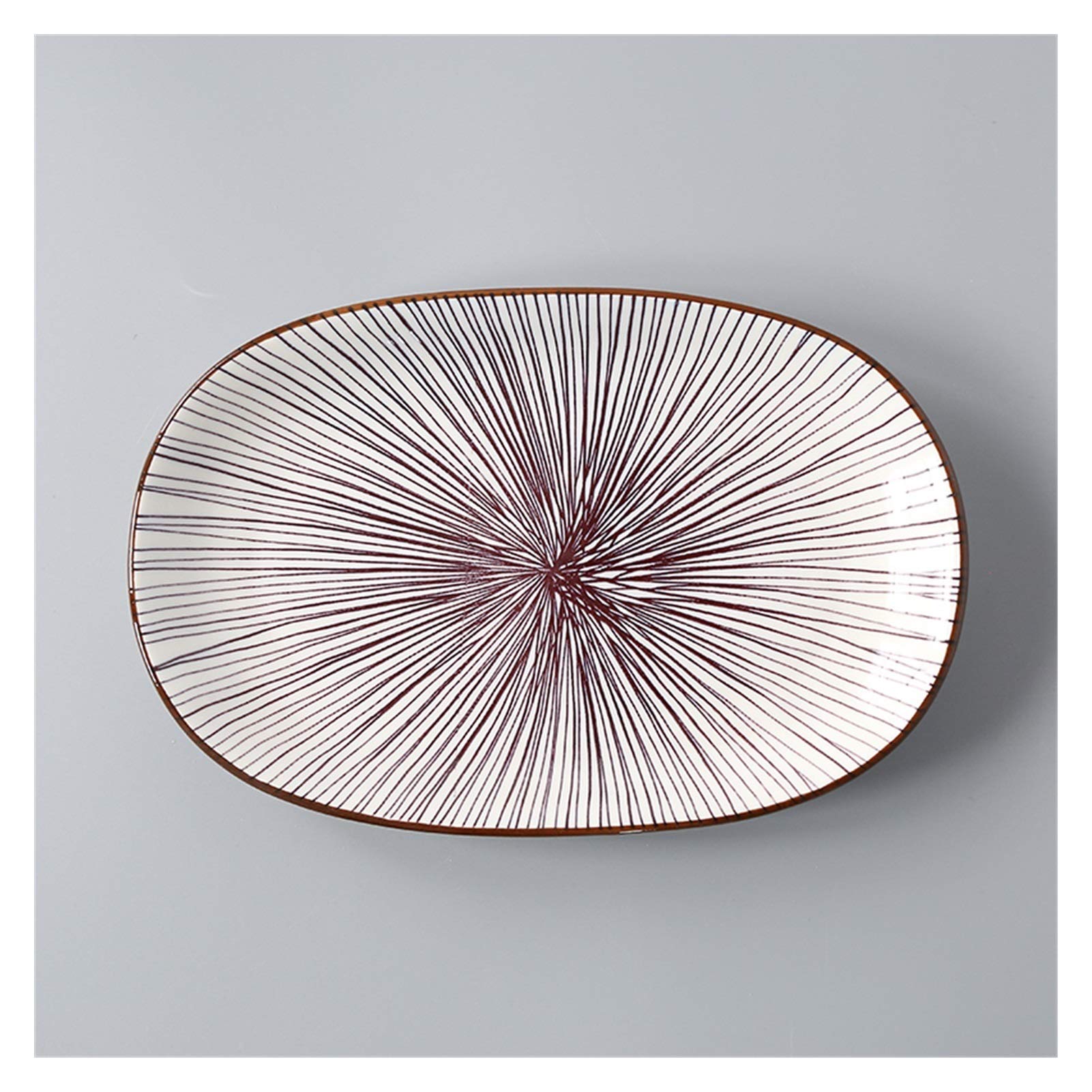 Premium Japanese Ceramic Rectangular Fish Plates - Large Deep Dish for Serving Steamed Fish, Pasta, Salad | Elegant Dinnerware for Home Dining & Party Entertaining | Durable & Stylish Tableware for Restaurants, Catering & Special Occasions