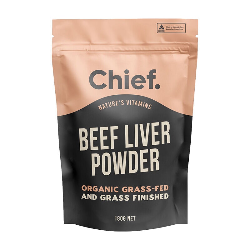 Organic Beef Liver Powder - Grass-Fed, Freeze-Dried, Rich in Iron & Vitamin A - Supports Energy, Immunity & Skin Health - Perfect for Smoothies, Cooking & Supplement Use