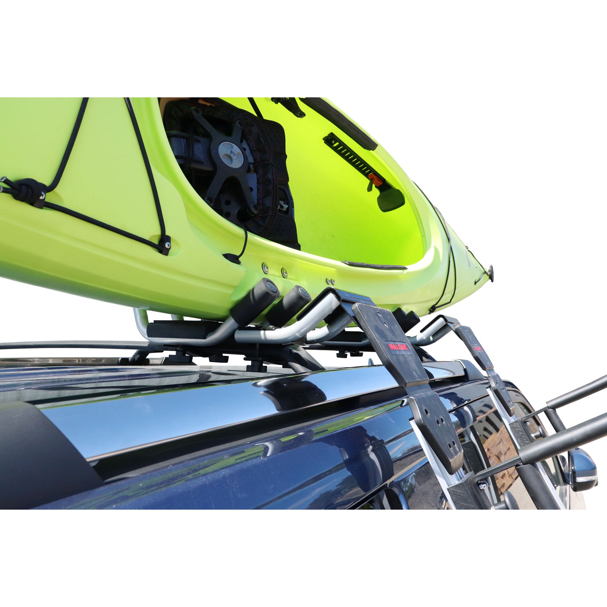 Malone Telos XL Universal Kayak Load Assistant - Heavy Duty Kayak Carrier for Cars, SUVs & Trucks - Easy to Install Roof Rack System for Secure Transport - Perfect for Fishing, Camping & Outdoor Adventures