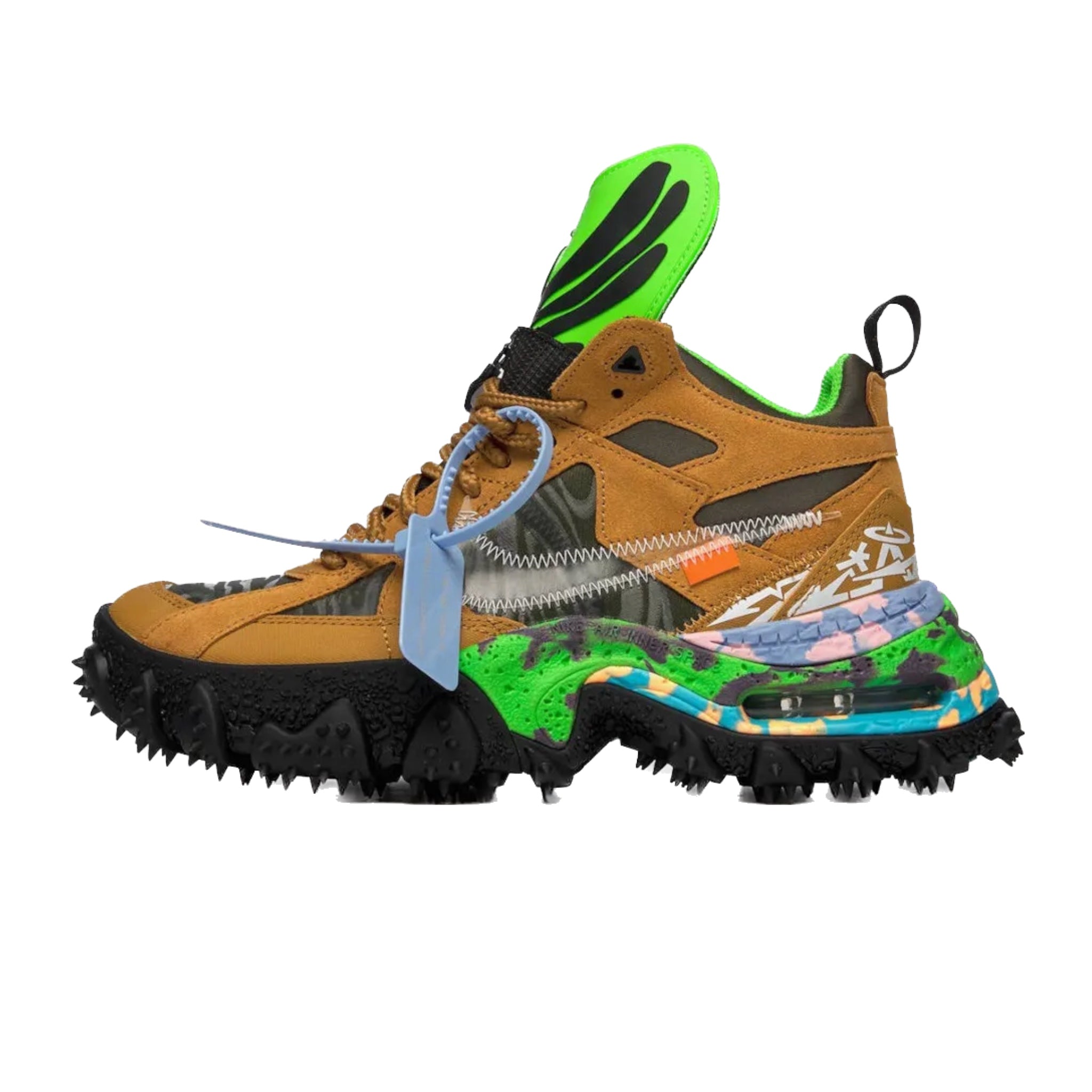 Nike Air Terra Forma Sneakers - Off White, Wheat Green & Black Colorway | Men's Running Shoes for Outdoor & Gym Workouts