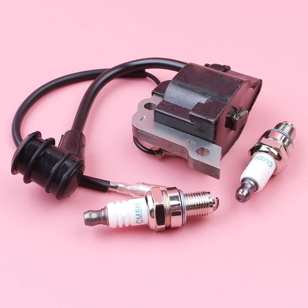 Jammas Ignition Coil Module & Spark Plug Kit Compatible with Honda GX35 UMK435 GX35 4-Stroke Engine - Perfect for Lawn Mower, Generator & Small Engine Repair | Durable Replacement Parts